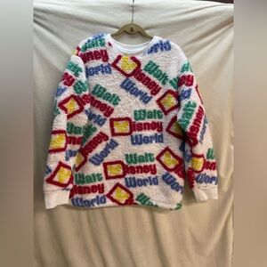 Colorful Walt Disney World Sherpa sweater